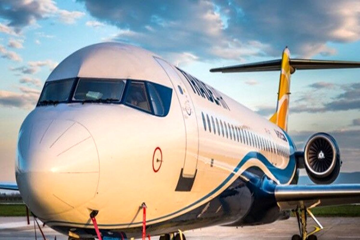 بازگشت یک فروند هواپیمای فوکر ۱۰۰ به ناوگان هوایی کشور