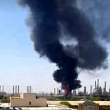 واحد ۷۵ شرکت پالایش نفت آبادان آتش گرفت