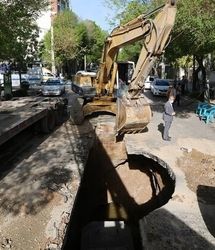 حل مشکل آب میدان قدس تهران تا ساعت ۱۵ امروز 