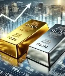 قیمت جهانی نقره رکورد شکست، نرخ طلا افزایش یافت