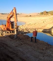 شروع عملیات پروژه تغییر تراز برداشت آب خام از سد مهاباد
