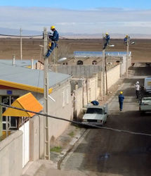 بهسازی و اصلاح شبکه برق ۱۱۰۰ روستای استان آذربایجان‌غربی در طرح بهارستان
