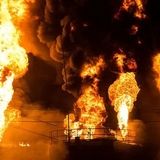 ۱۰ مصدوم در آتش سوزی کارخانه شیر پاستوریزه