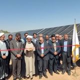 افتتاح نخستین نیروگاه خورشیدی سه مگاواتی شهرستان اردستان