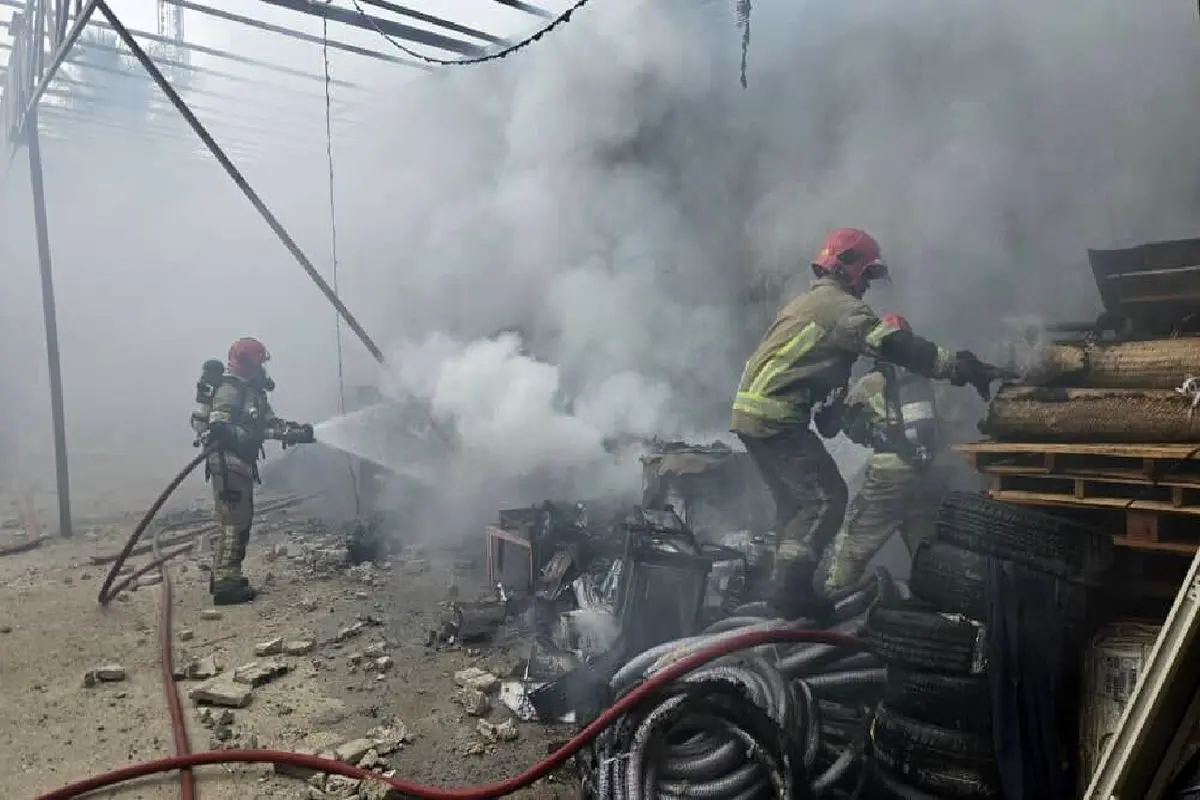 آتش سوزی در پتروشیمی بوشهر