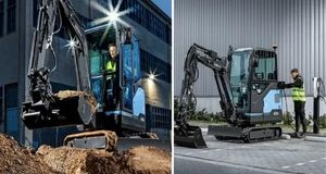 بیل مکانیکی برقی هیوندای با قابلیت ۱۰ ساعت کار با یک بار شارژ
