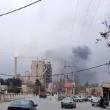 آتش سوزی در یکی از کارخانه‌های سیمان دورود