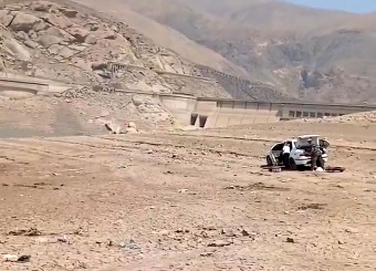 خشکی به سد منجیل در شمال کشور رسید + ویدئو